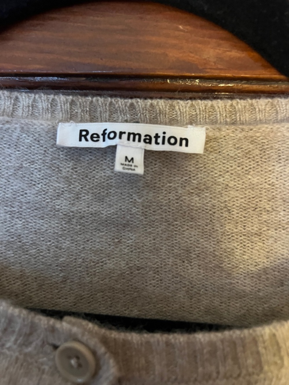 Reformation Cashmere Cropped Cardigan - Picture 2 of 5
